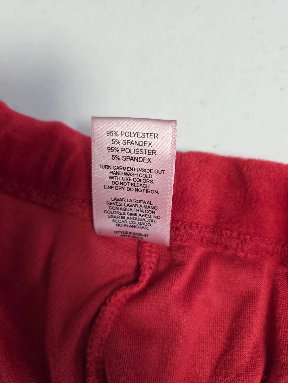 Juicy Couture Velour Jogger Pants Pink‎ Rhinestone Logo Lounge Size L